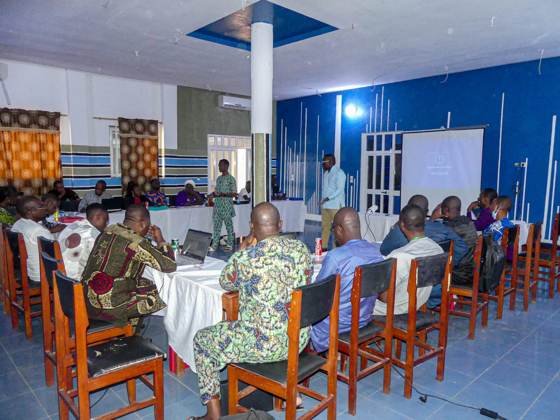 Déroulement de la formation à l'hôtel SERO KORA 3 de Parakou