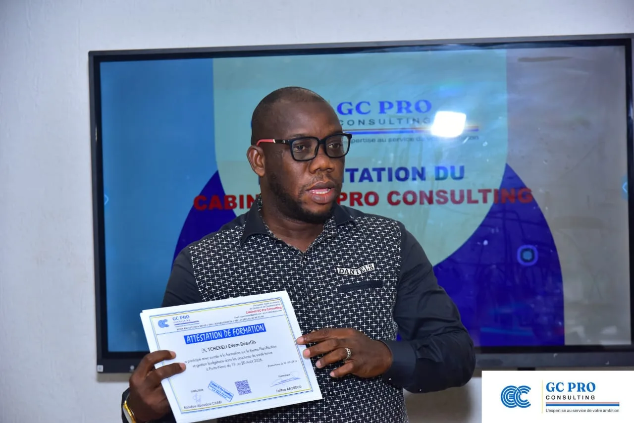 Coulisses de la formation sur la planification et la gestion budgétaire dans le secteur de la santé. Formation qui a eu lieu à Porto-Novo (Rép. du Bénin) du 19 au 20 août 2026